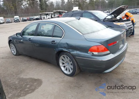 2003 BMW 745Li из США, поврежденный, VIN WBAGN63473DS44532